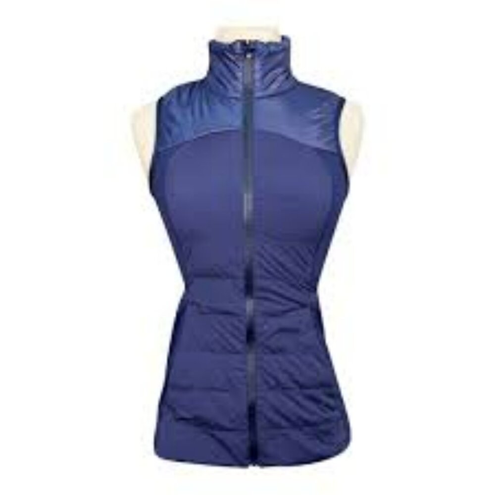 lululemon athletica Down for a Run vest, Navy, size 10